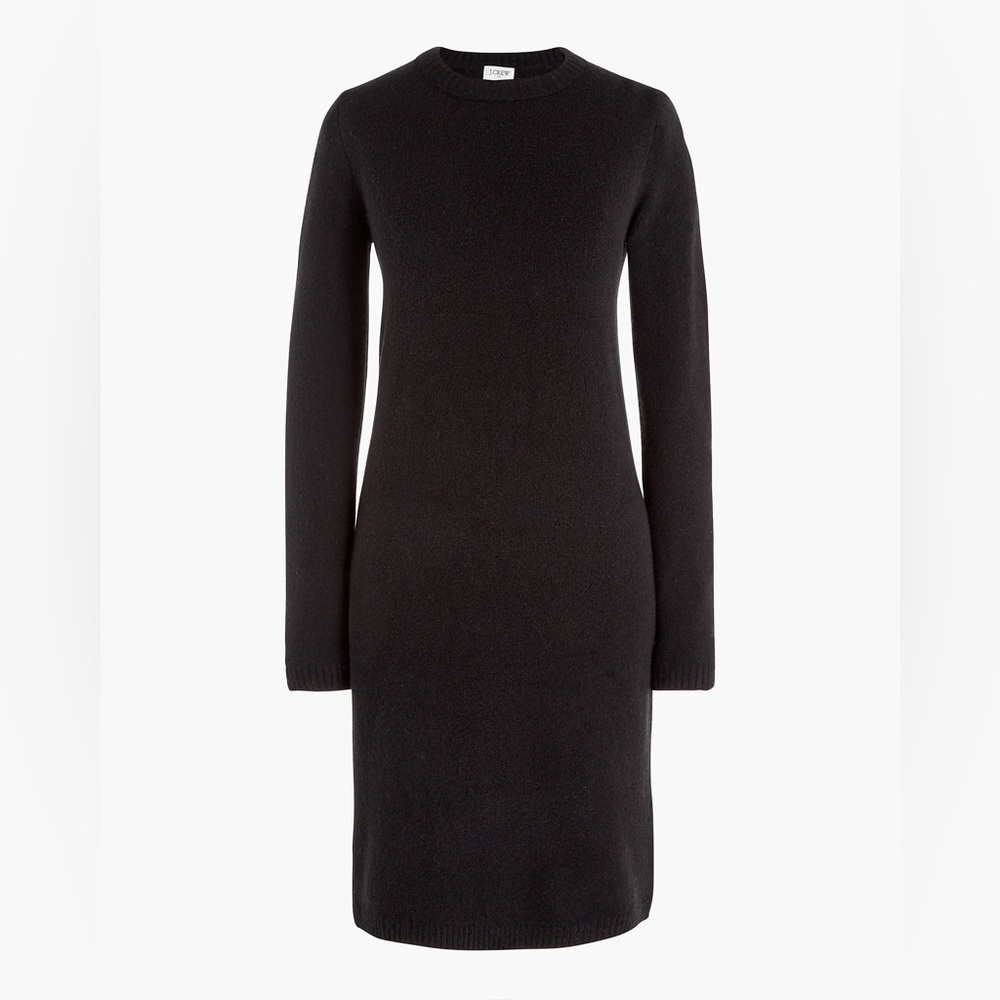 J. Crew Classic Black Long Sleeve Dress